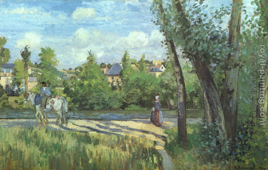 Camille Pissarro : Sunlight on the Road, Pontoise